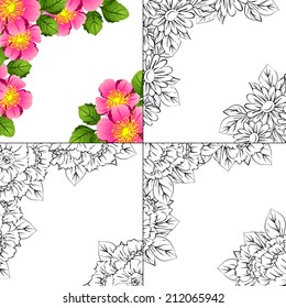 Abstract flower background with place for your text