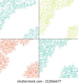 Abstract flower background with place for your text
