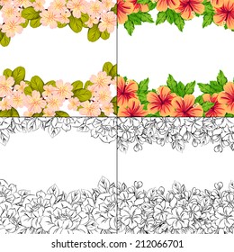 Abstract flower background with place for your text