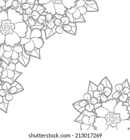 Abstract flower background with place for your text