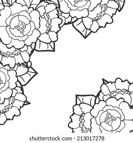 Abstract flower background with place for your text