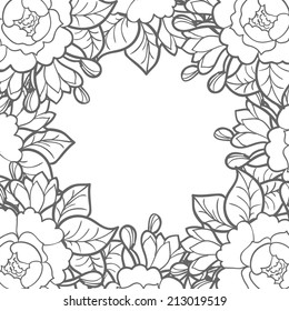 Abstract flower background with place for your text