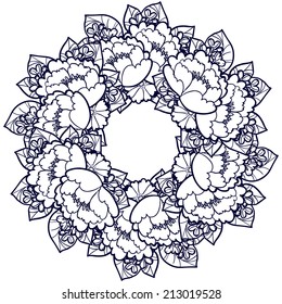 Abstract flower background with place for your text