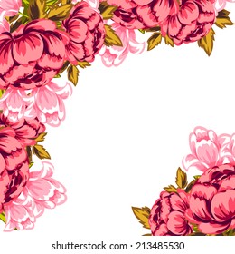 Abstract flower background with place for your text