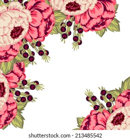 Abstract flower background with place for your text