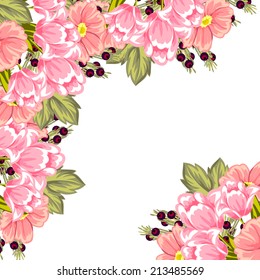 Abstract flower background with place for your text