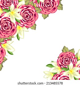 Abstract flower background with place for your text