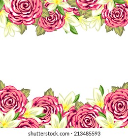 Abstract flower background with place for your text