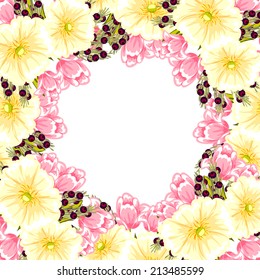 Abstract flower background with place for your text
