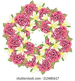 Abstract flower background with place for your text