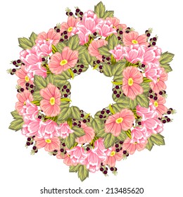 Abstract flower background with place for your text