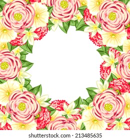 Abstract flower background with place for your text