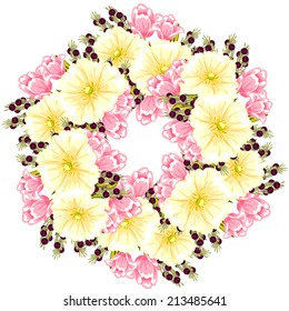 Abstract flower background with place for your text
