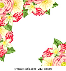 Abstract flower background with place for your text