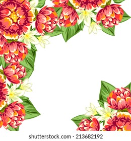Abstract flower background with place for your text