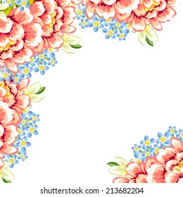 Abstract flower background with place for your text