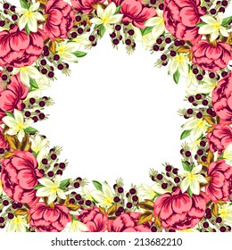 Abstract flower background with place for your text