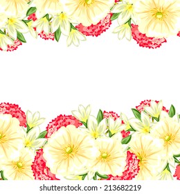 Abstract flower background with place for your text