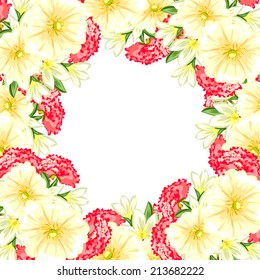 Abstract flower background with place for your text