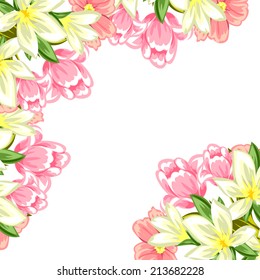 Abstract flower background with place for your text