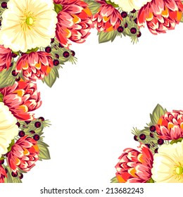 Abstract flower background with place for your text