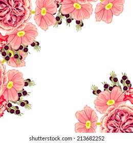 Abstract flower background with place for your text