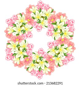 Abstract flower background with place for your text