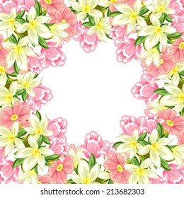 Abstract flower background with place for your text