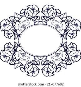 Abstract flower background with place for your text