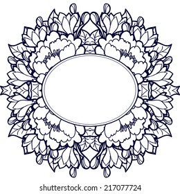 Abstract flower background with place for your text