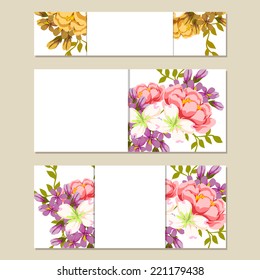 Abstract flower background with place for your text