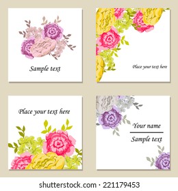 Abstract flower background with place for your text