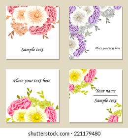 Abstract flower background with place for your text Abstract flower background with place for your text
