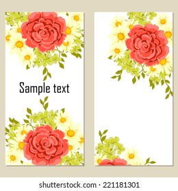 Abstract flower background with place for your text