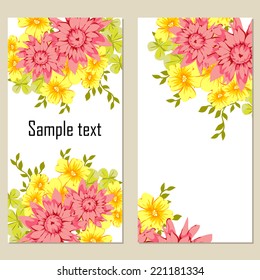 Abstract flower background with place for your text