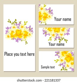 Abstract flower background with place for your text