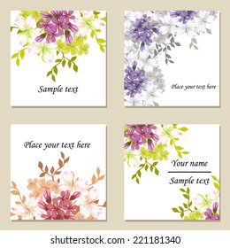 Abstract flower background with place for your text