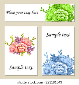 Abstract flower background with place for your text