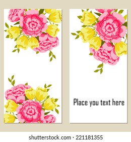 Abstract flower background with place for your text