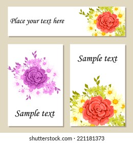 Abstract flower background with place for your text