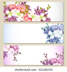 Abstract flower background with place for your text