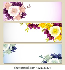 Abstract flower background with place for your text