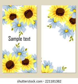 Abstract flower background with place for your text