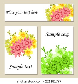Abstract flower background with place for your text