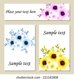 Abstract flower background with place for your text