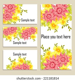 Abstract flower background with place for your text