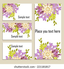 Abstract flower background with place for your text