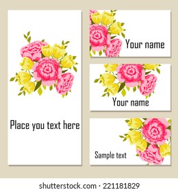 Abstract flower background with place for your text