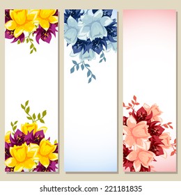Abstract flower background with place for your text