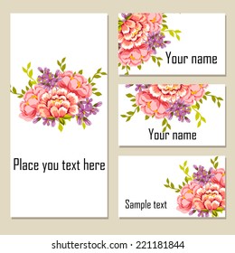 Abstract flower background with place for your text Abstract flower background with place for your text